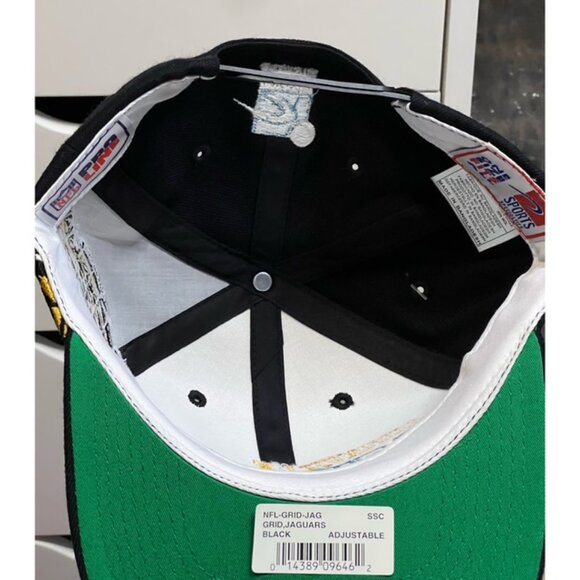 Jacksonville Jaguars Vintage Sports Specialties Black Grid Snapback Cap Hat New - Picture 10 of 11